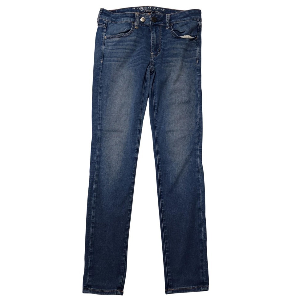 American Eagle Outfitters Jeans Womens 6 Blue Super Stretch Jegging 30 Inseam